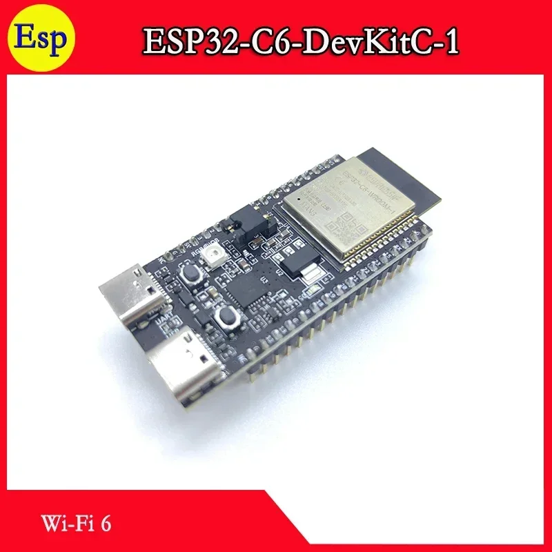 ESP32-C6-DevKitC-1 ESP32 C6 DevKitC 1 Development Board ESP32-C6 series  Espressif Technology Multimedia Solution Wi-Fi 6