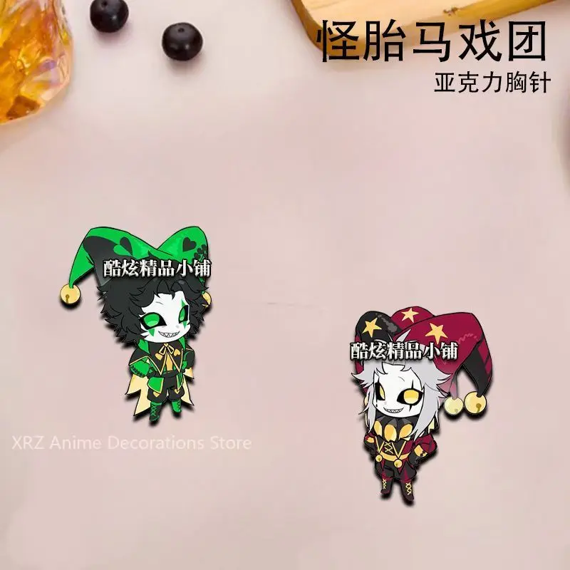 

Новинка, 2 шт., значки цирка «Вреск», милые броши в стиле аниме, булавка для лацкана, сделай сам, рюкзак, шляпа, аксессуары для одежды, коллекционные подарки на день рождения