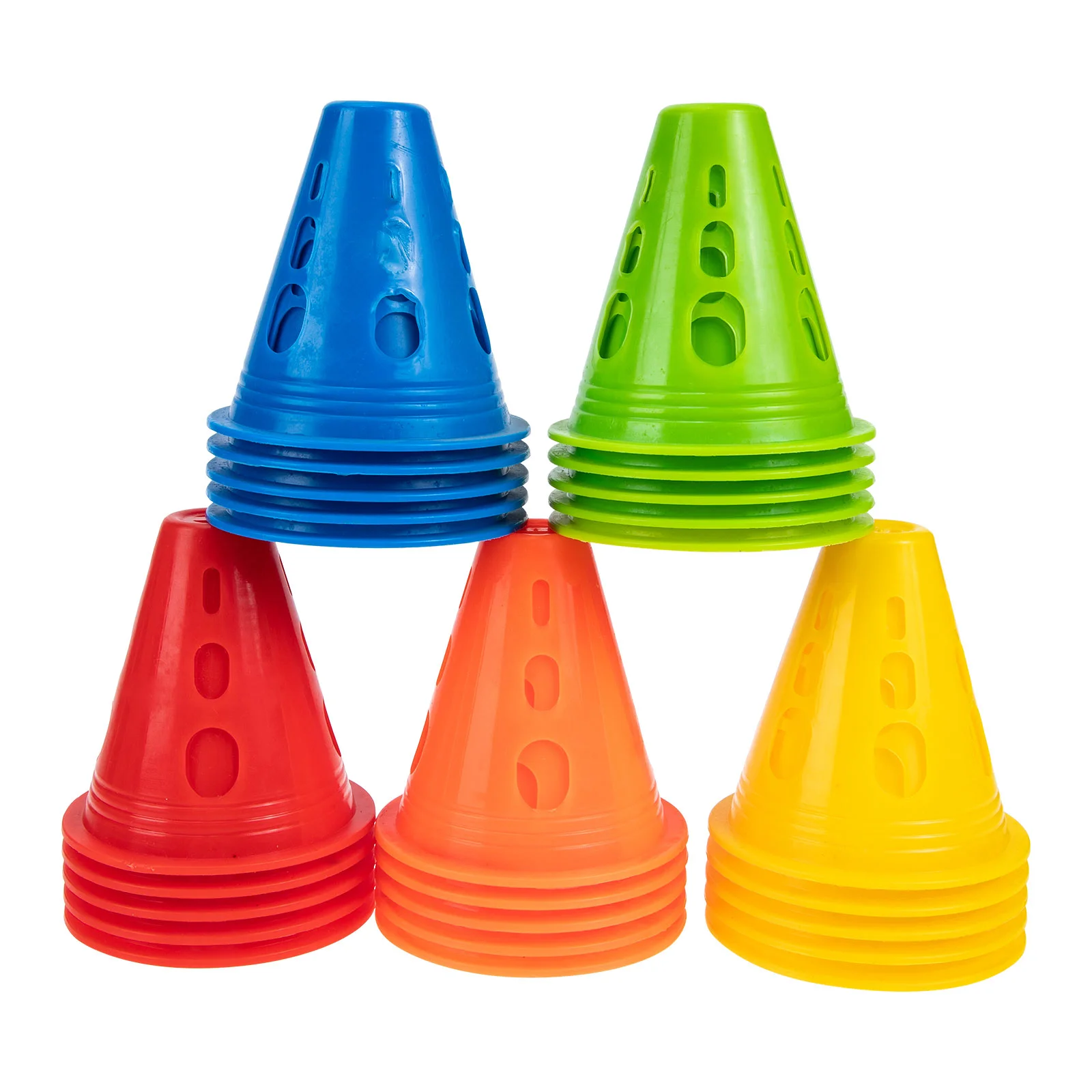 25 Pcs Roller Barricades Skates Universal Skating Marker Obstacle Cone Small Cones Training Roadblock Pe Practice