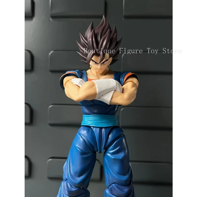 In Stock Dragon Ball SHF TK Custom Vegetto Super Saiyan Blue Heads 10 11 12 Accessories Kit Anime Action Figures Toys