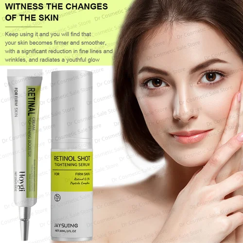 Crema eliminadora de arrugas de Retinol coreano, reafirmante, potenciador de línea fina, hidratante, reparación de encogimiento de poros, cuidado del suero