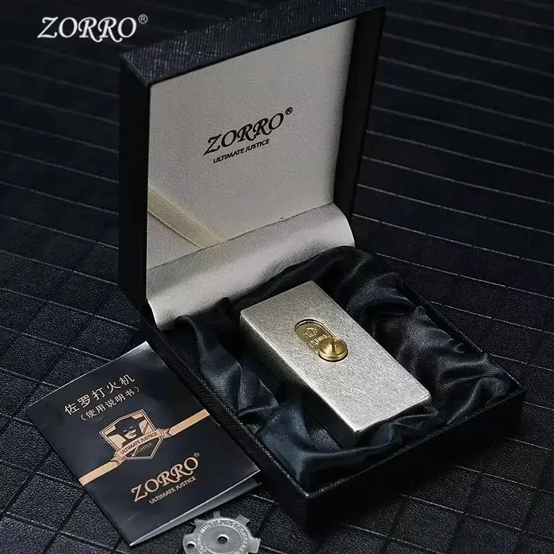 Zoro Elevator Kerosene Open Fire Lighter One Button Automatic Ejection Retro Creative Match Box High end Pure Copper Men\'s