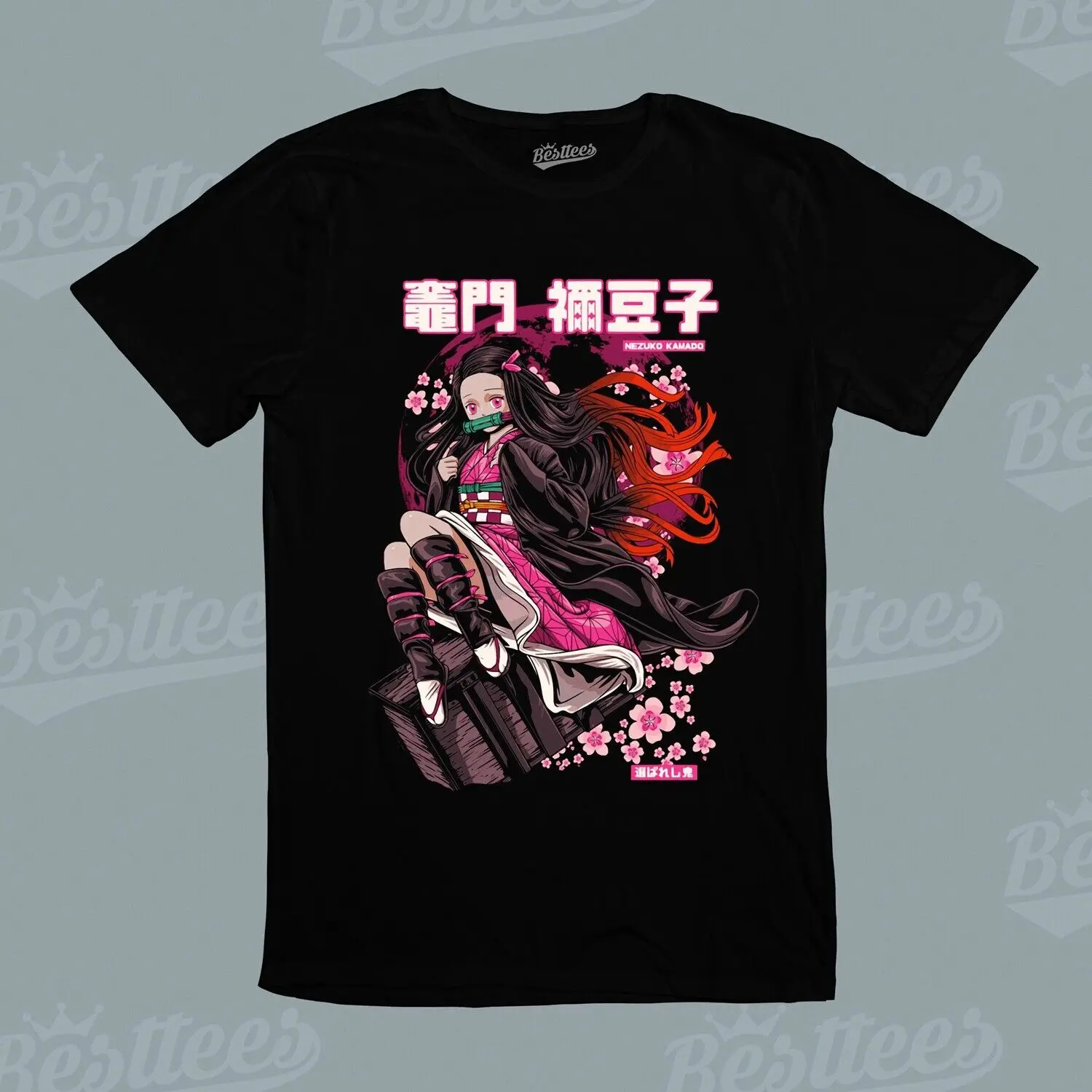 UNISEX Adult MEN WOMEN JAPANESE CARTOON Demon Slayer NEZUKO ANIME T-Shirt