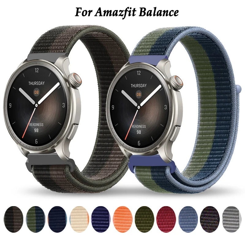 For Amazfit Balance Watch Strap Smartwatch Nylon Band For Amazfit GTR 4/GTR 3/3 Pro/GTR 2E/GTR 47mm Bracelet Watchband 22mm