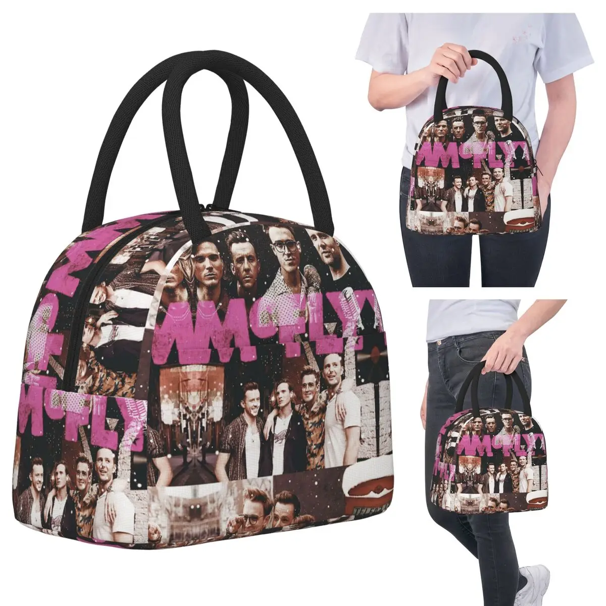 

McFly Band Insulated Lunch Bag for Kids School Cooler Thermal Food Box Tote Portable Lunch Boxes Container