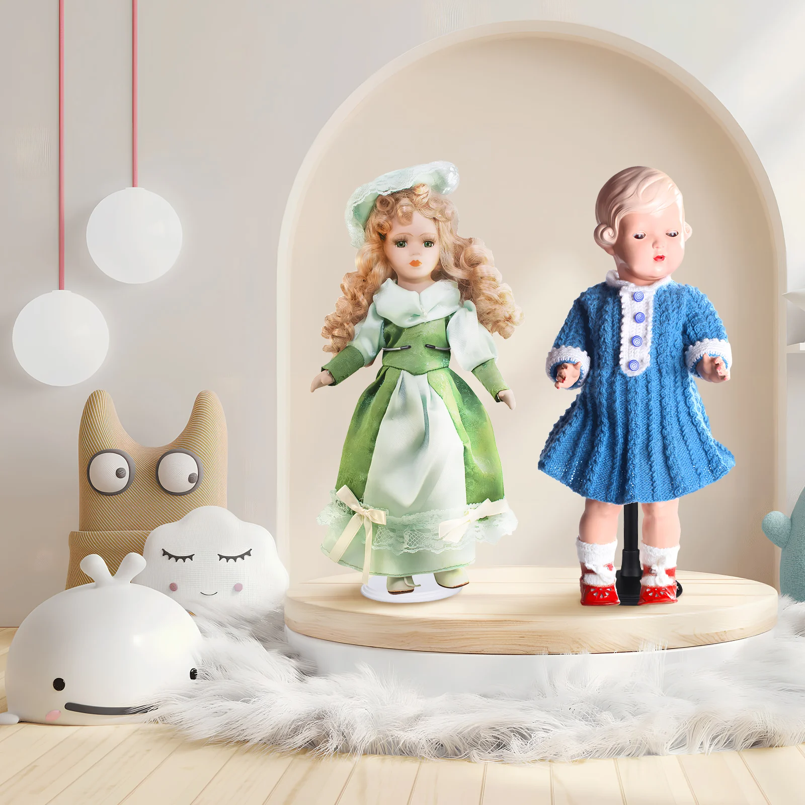 

3 Pcs Stand Showcase Storage Toy Action Figure Stands American Model Display Holder Figures Organizer