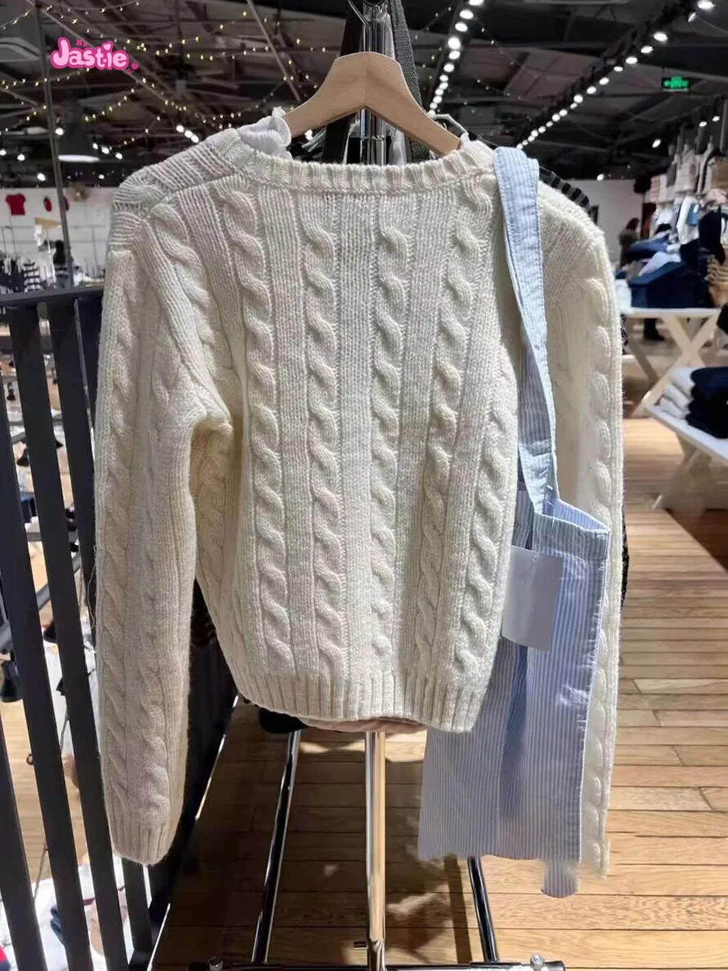 البيج الملتوية زهرة متماسكة سترة سترة ملابس علوية بأكمام طويلة للربيع س الرقبة واحدة الصدر معطف غير رسمي الشارع الشهير سترة حلوة