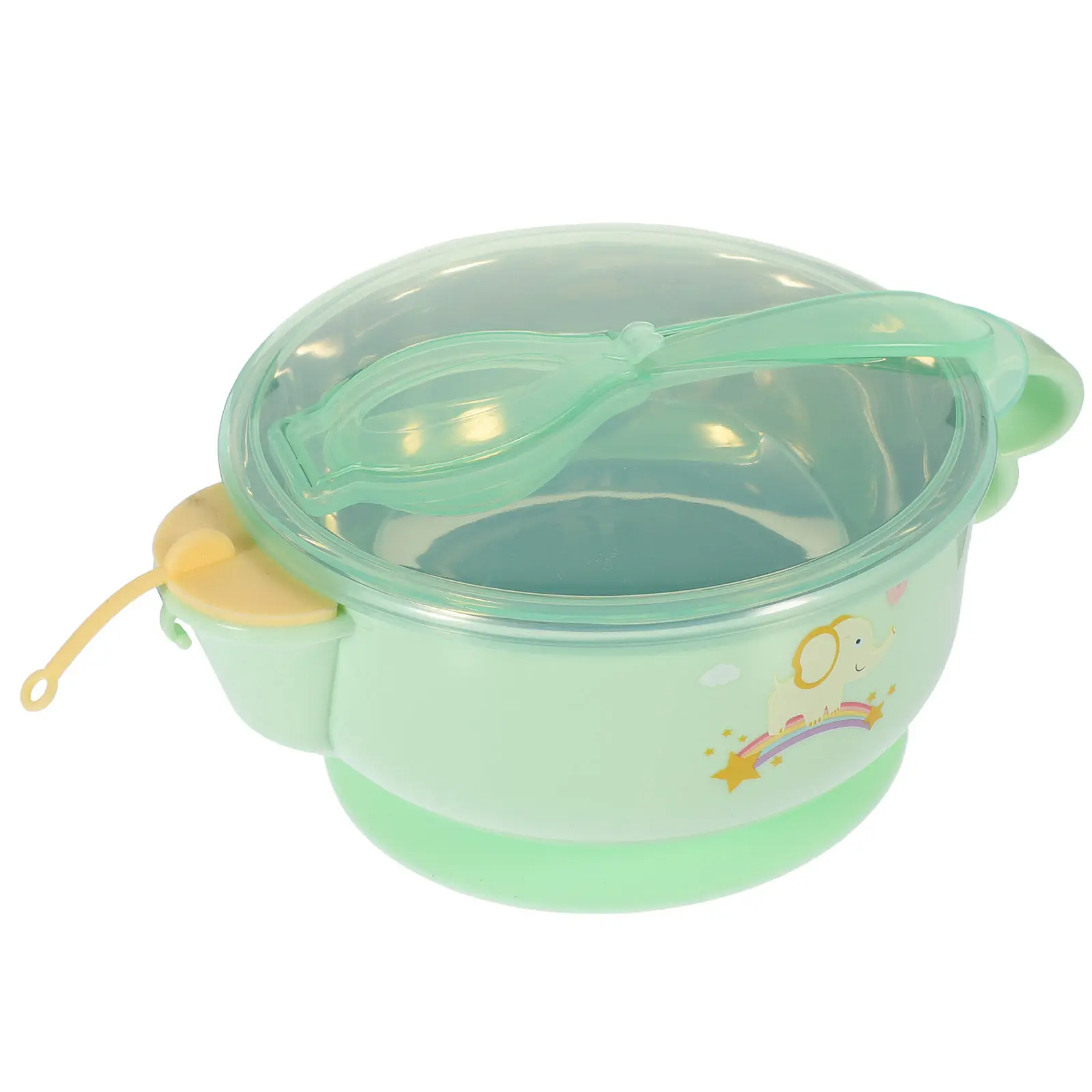 

Набор из 1 предмета: Детская тарелка на присоске и ложка из нержавеющей стали, термостойкие, сохраняющие холод, для прикорма младенцев