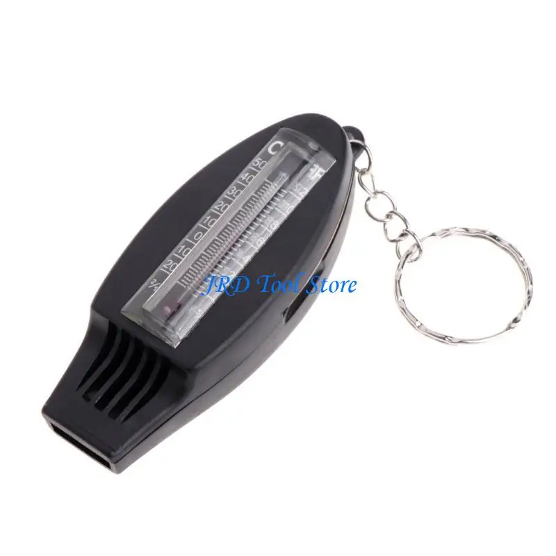 A2UD Nữ nam DIY Chuỗi khóa Chain Phụ kiện khóa khẩn cấp Survival bàn LENT LENS LED LED Tín hiệu LIGHT