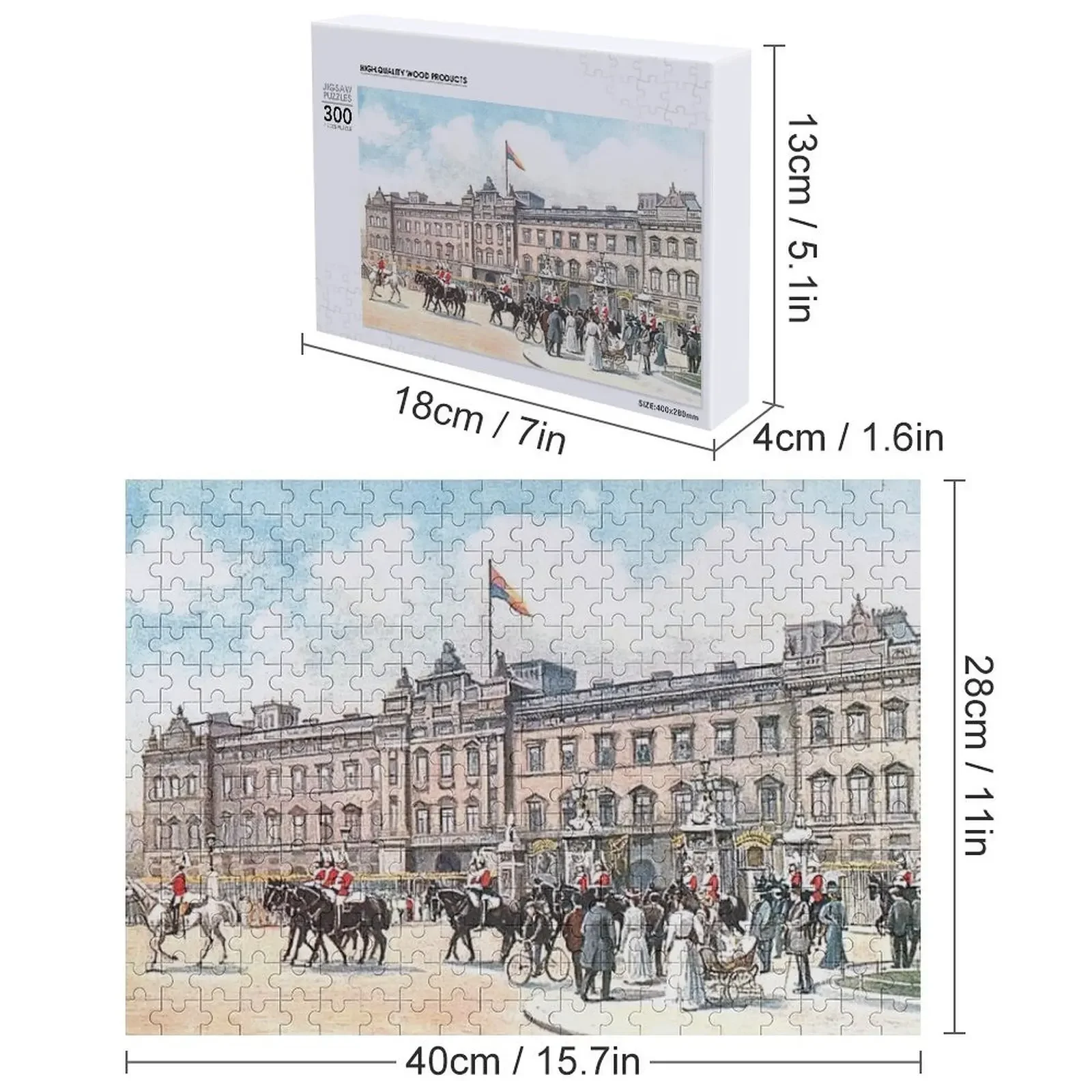 Buckingham Palace, Londen, Engeland Legpuzzel Schaalmotoren Gepersonaliseerde babyspeelgoed Gepersonaliseerde babyobjectenpuzzel