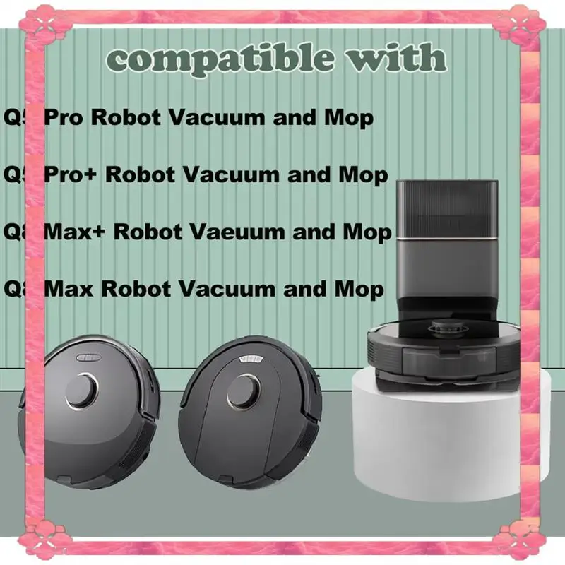 تسليم 24 ساعة فرشاة جانبية فرشاة رئيسية فلتر Hepa ممسحة كيس لجميع الغبار استبدال الملحقات ل Roborock Q8 Max Q8 Max + Q5 Pro Q5 Pr