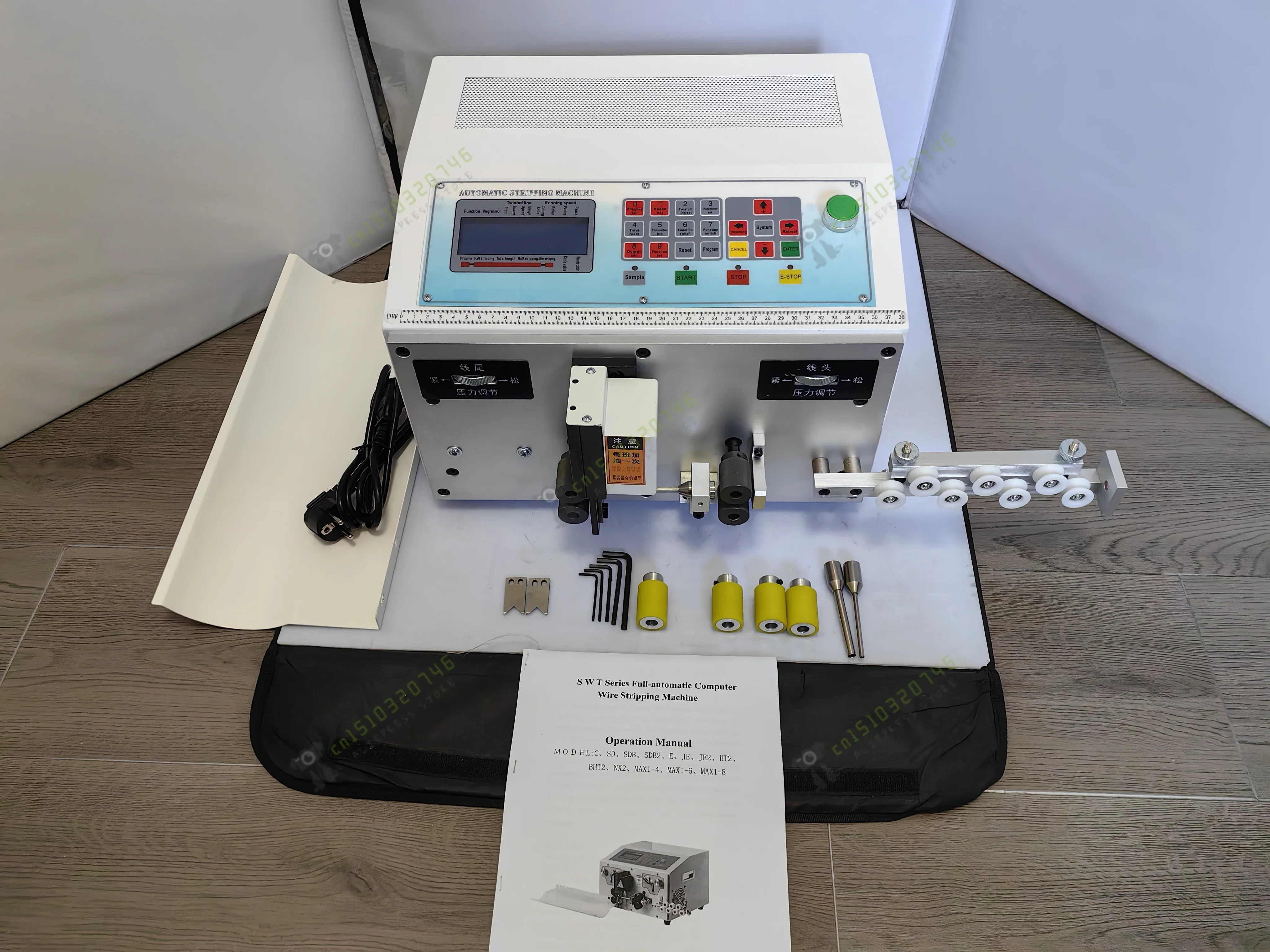 HS-180 Computer Automatic Wire Stripping  peeling Cutting  Machine Cable Cutter Stripper from 0.1 to 2.5mm2