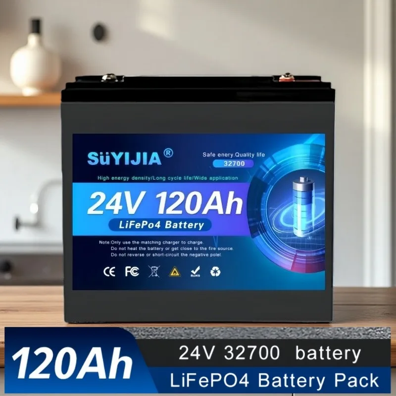 

32700 24V 100-200AH LiFePO4 battery has a built-in 100msrv rechargeable Ferrous Lithium Phosphate Solar Off-grid Battery.