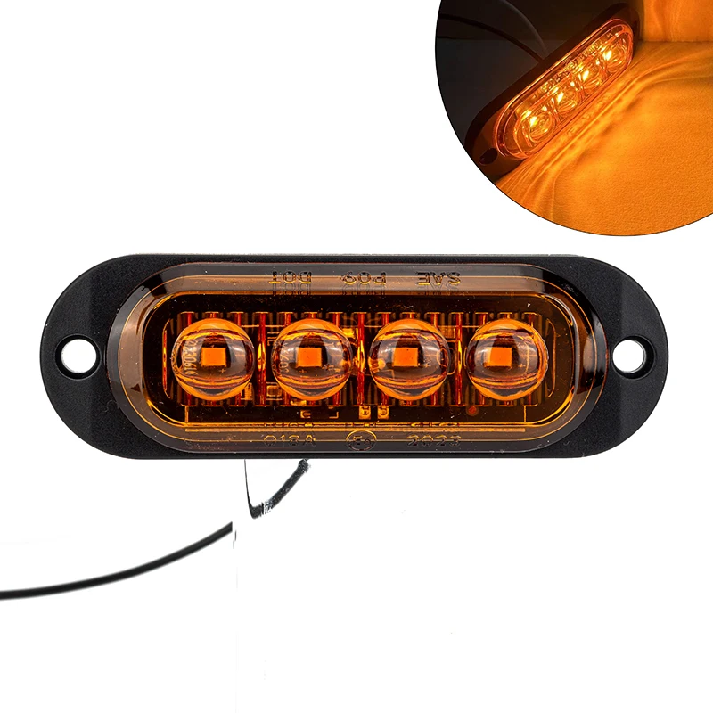 12 فولت 24 فولت شاحنة LED الجانب ماركر ضوء مقطورة سيارة DOT E8 علامة عاكس فان التخليص مصباح لشاحنة RV حافلة قارب