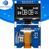 1.54-inch 7-PIN OLED Screen Module: White Blue Display,Driven by SSD1309,Compatible with SSD1306 SPI Interface(128*64Resolution)