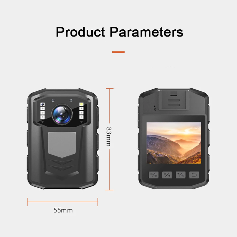 Z08 4K كاميرا صغيرة مسجل فيديو أضواء حمراء زرقاء وامض 2500mAh 8H وقت طويل تسجيل للرؤية الليلية HD كاميرات الفيديو