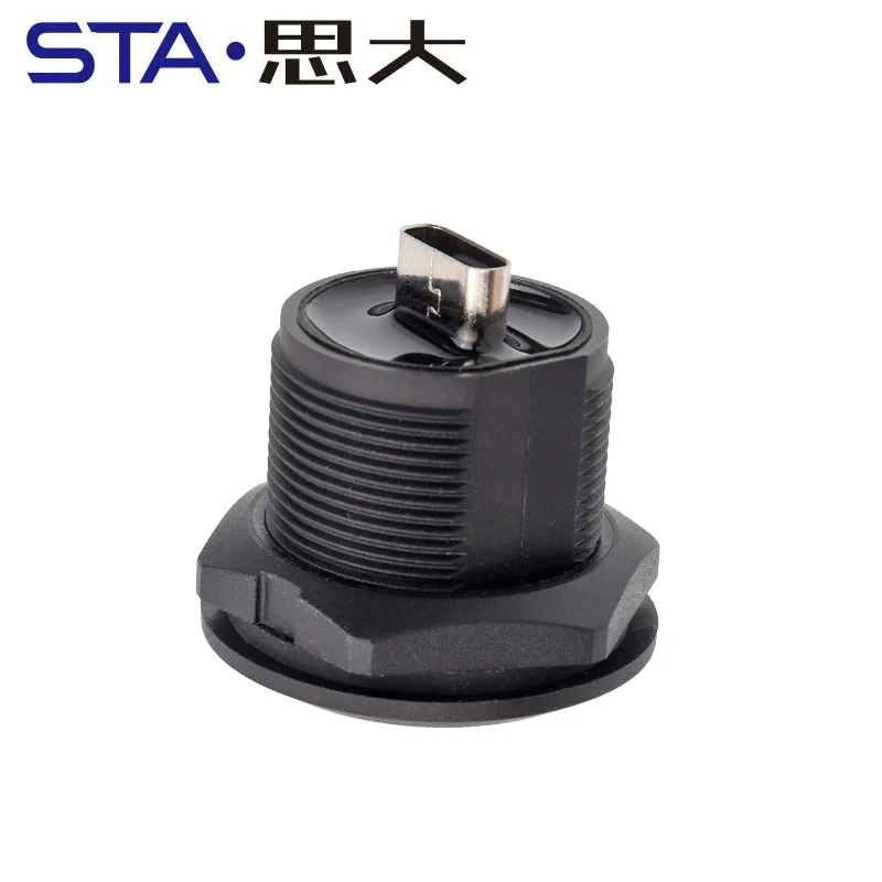 IP67 Waterproof USB TYPE C 3.0/3.1 Plastic Socket Female to Male