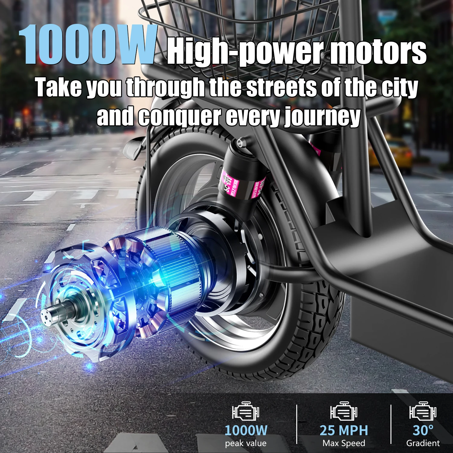 1000W Foldable Electric Scooter 3