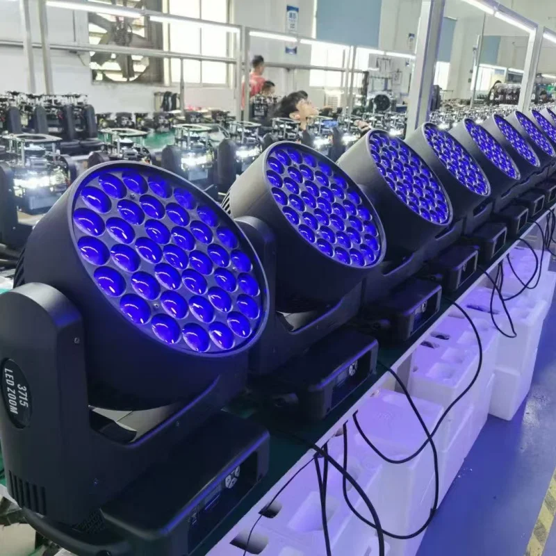 

2 шт. 37x15 Вт RGBW Zoom Wash Led Movinghead Beam Dj Moving Head Light