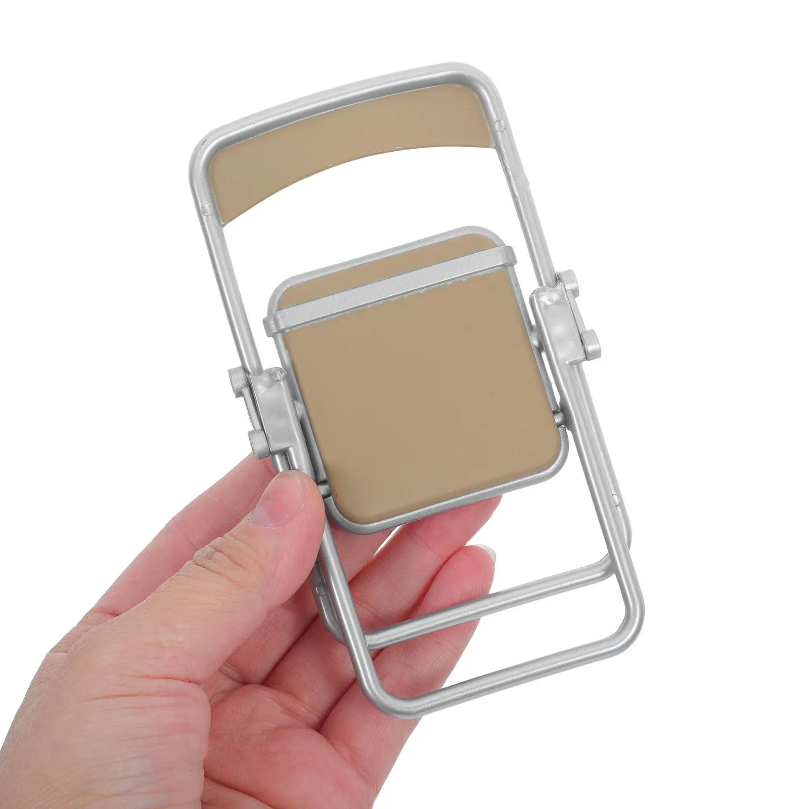 

8Pcs Miniature Folding Chairs for Dollhouse Furniture - Compact Portable Foldable Mini Chairs Realistic Detail Decorative
