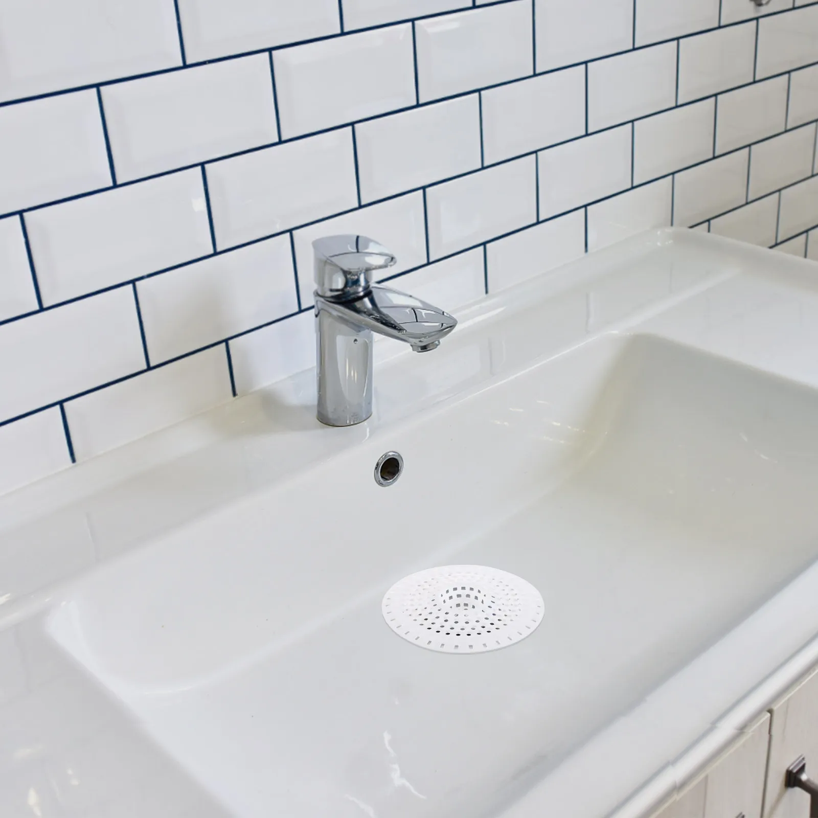 

Набор из 4 силиконовых сетчатых фильтров-ловушек для слива, 5 дюймов, для душа, ванны, раковины, с двойным фильтром, многоразовые, для ванной комнаты