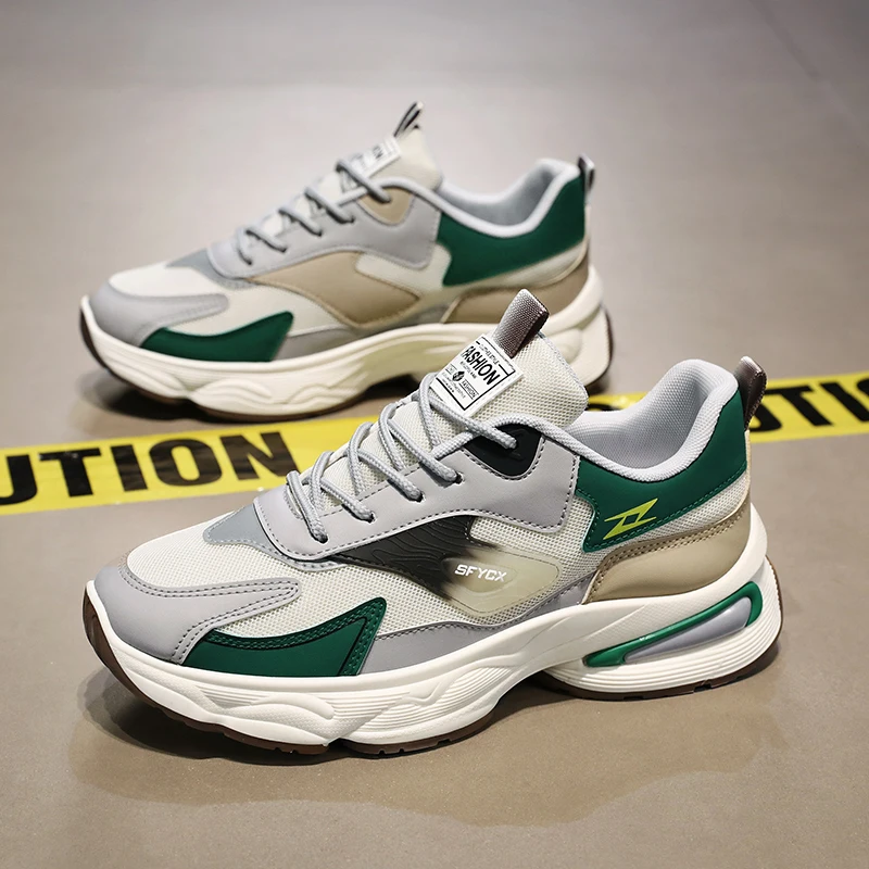 

Men's casual sports shoes breathable soft sole four season new anti slip comfortable outdoor running shoes fashion male sneakers