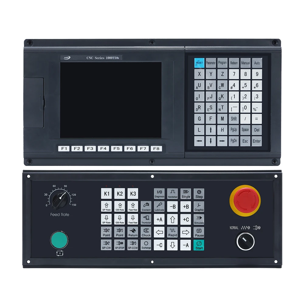 New version 5 Axis CNC Lathe Controller for Lathe&Turning Machine English Panel G CODE servo stepper 1000TDB-5Axis