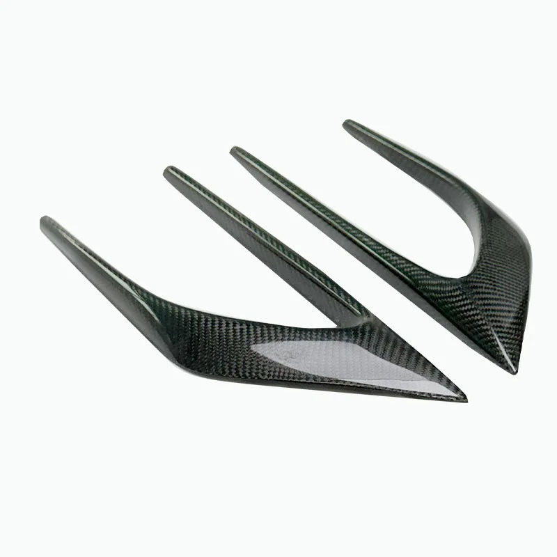 For Mercedes Benz W205 Front Fender Carbon Fiber Wind Blade Front Wind Blade Directional Plate Between 2015 and 2021