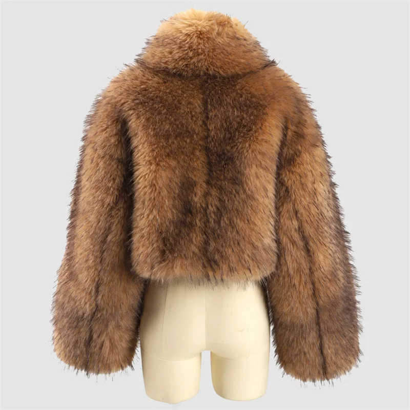 Women's fur coat 2025 New casual Women's winter jacket Stand collar windproof and warm thick coat Women's winter sheepskin coat