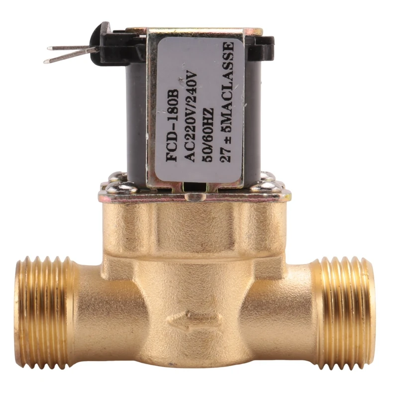 

1/2 Inch Ac 220V Normally Closed Brass Electric Solenoid Magnetic Valve For Water Control Chemical Liquid Industry Pumps