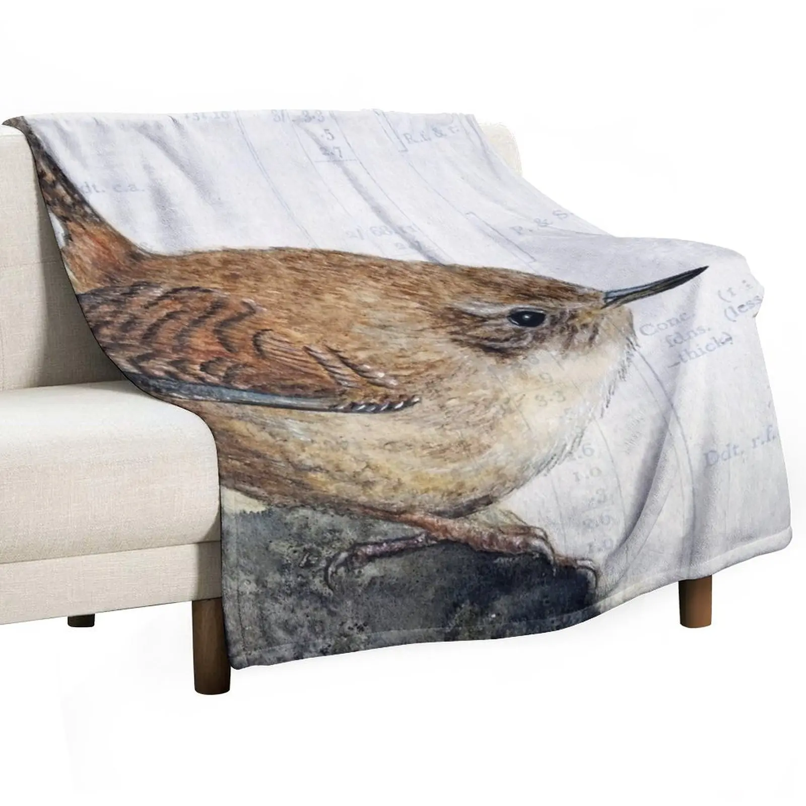 

Wren Throw Blanket Baby for winter Soft Big Hair Blankets