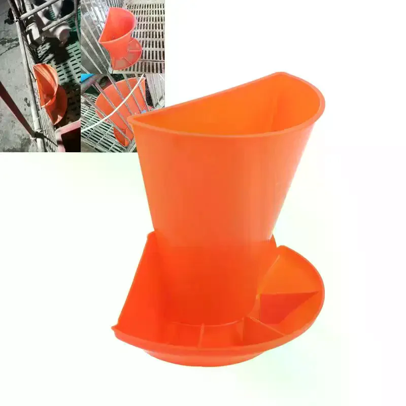 Comedero para Lechones, Comedero Redondo de Plástico para Montar en la Pared para Granjas de Cerdos, Comedero Duradero para Cría y Reproducción de Lechones