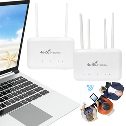 4G LTE WiFi Router Wi-Fi Hotspot with SIM Card Slot 300Mbps Wireless Mobile WiFi Hotspot Routers DNS VPN