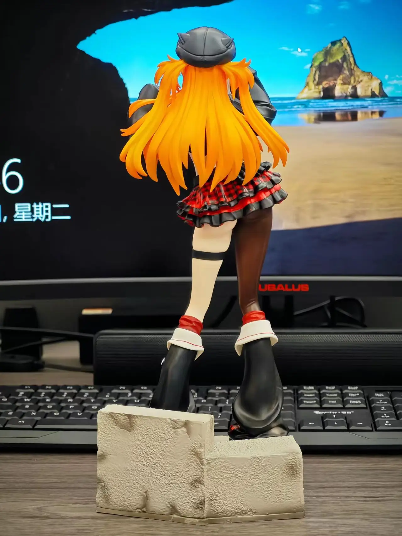 جديد Soryu Asuka Langley أنيمي الشكل 33 سنتيمتر GK Shikinami Asuka Langley فتاة جميلة التماثيل الحلي نموذج ألعاب الدمى الهدايا