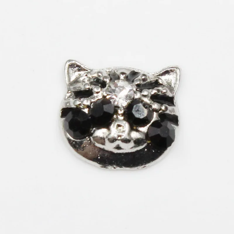 Floating Charms Enamel I Love Cats Pet Paws Animals Crystal 20pcs/Lot Living Glass Memory Lockets DIY Jewelry