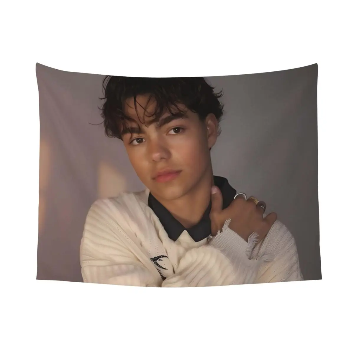 ملصق جمالي فريد من نوعه نسيج مالاتشي بارتون ممثل قماش مزخرف جداري علم وردي معلق على الحائط غرفة النوم خلفية قماش راية #4