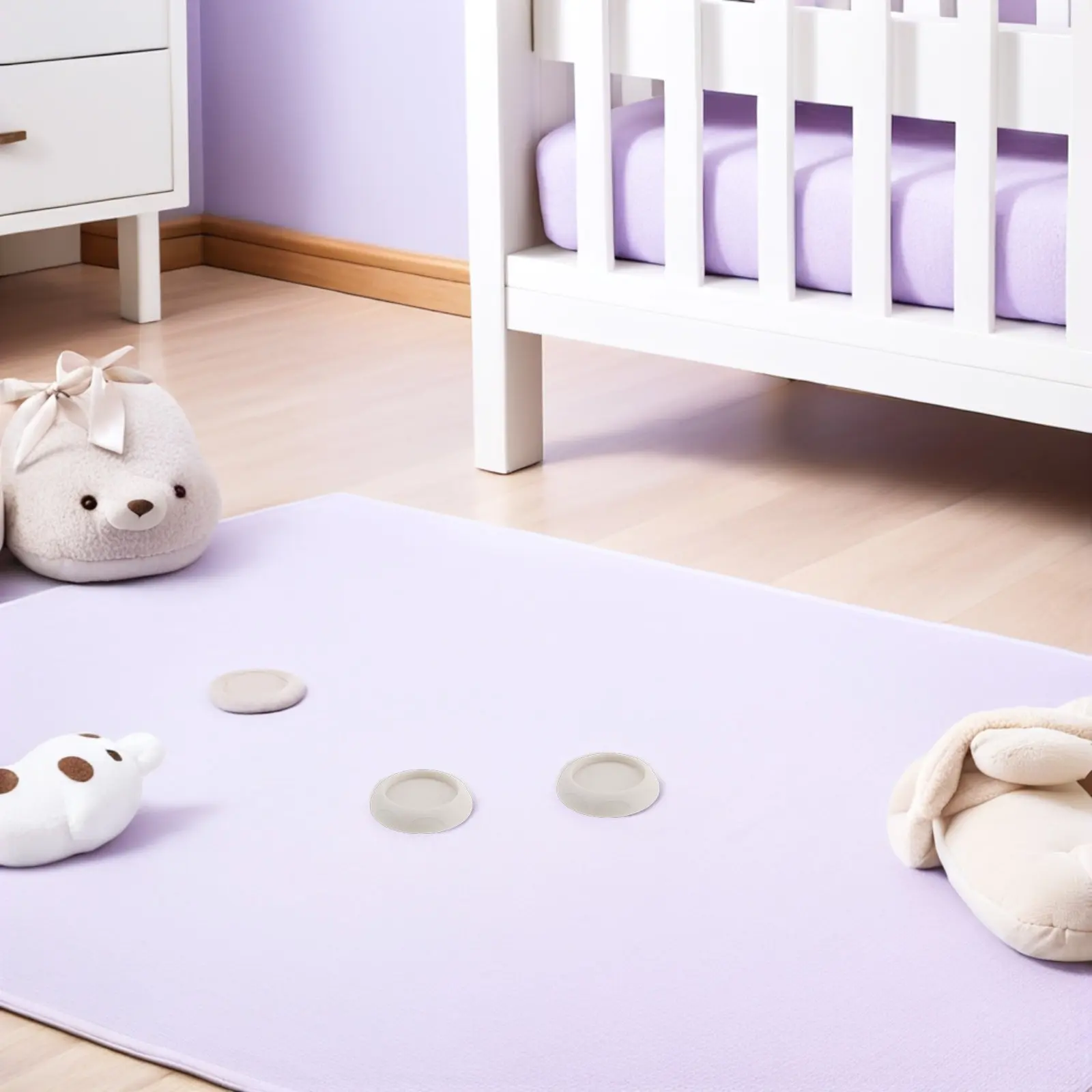 

Набор из 6 защитных накладок для детских ворот, мягкие пластиковые защитные чашки для стен, крепление под давлением, для дома, лестниц, ограждений для животных