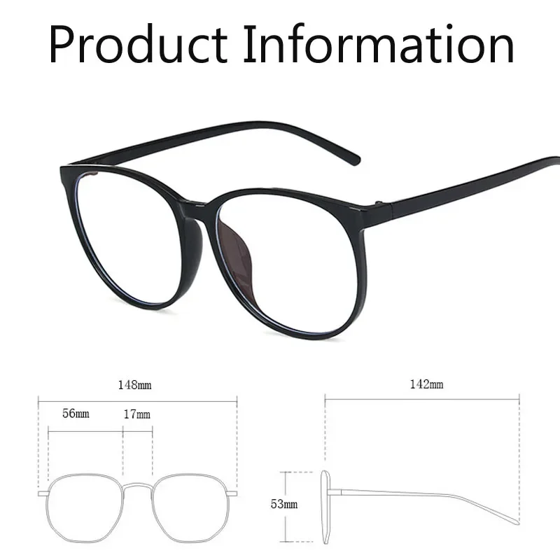 Modne jasne okulary dla osób z krótkowzrocznością Unisex luksusowy Design anty-niebieskie promienie krótkowzroczne okulary Unisex Vintage okrągłe