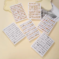 50Pairs/Lot Mixed Styles Love Heart Triangle Geometric Plastic Small Stud Earrings Set For Women Girls Dailylife Mini Jewelry
