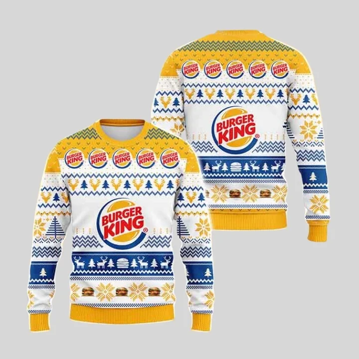 الخريف والشتاء البيرة برغر كينغ كرنفال عيد الميلاد نمط المتضخم الرجال والنساء الأسرة ارتداء جولة الرقبة هوديي #1