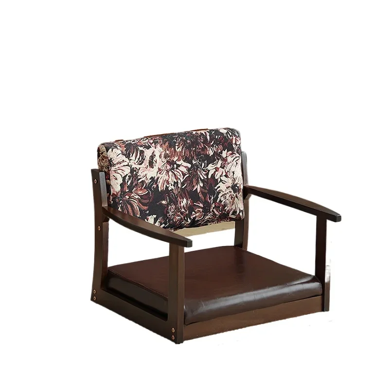 مقعد تاتامي، أرضية جلوس منخفضة من الخشب الصلب على الطراز الياباني، كرسي شرفة ونافذة كبيرة وسرير أريكة كسول #1