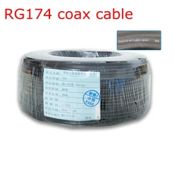 10M RG174 RG-174 Coaxial Cable Wires RF Coax Connector Cable 50 Ohm&75 Ohm High Quality Free Shipping