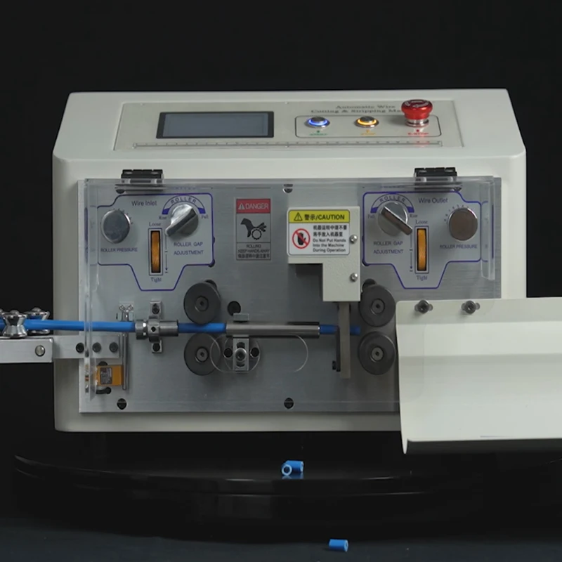 

220V 110V SWT-608-MAX1-4S Automatic 4 Wheels Drive 500W Peeling Wire Stripper Stripping Cutting Machine 0.2 To 25mm2