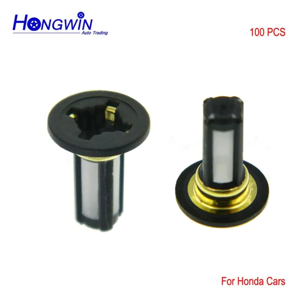 Para Honda car 100 Uds inyector de combustible para coche Micro caja de filtro diámetro 13*10,5*3,6mm filtro de cesta filtro de inyector de combustible