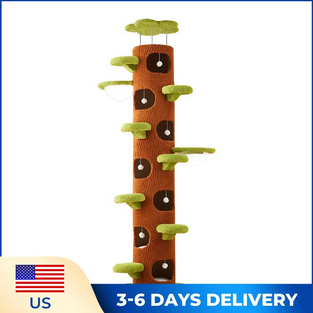 

Forest Large Cat Tree with Sisal Scratching Pad Cat Climbing Frame Super Large Cat Tree Tower for Indoor Kittens