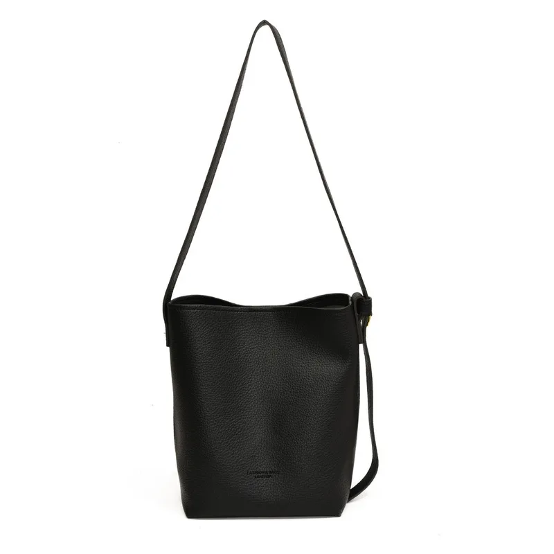 Retro high-end armpit bag women's bag 2024 new simple bucket bag versatile single shoulder crossbody bag