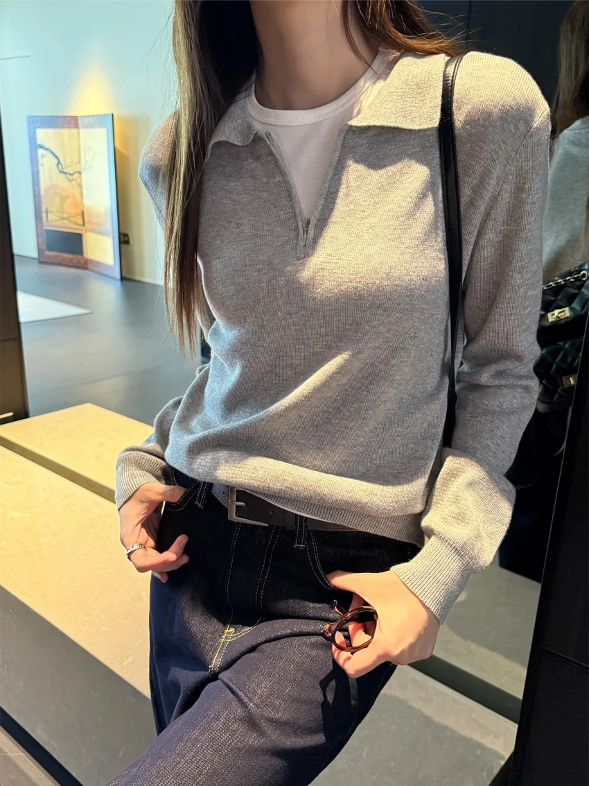 

Alien Kitty Outwear Gentle Sweaters Women Pullovers Slim Autumn Casual 2025 Hot Sale Knitted All Match New Daily Office Lady