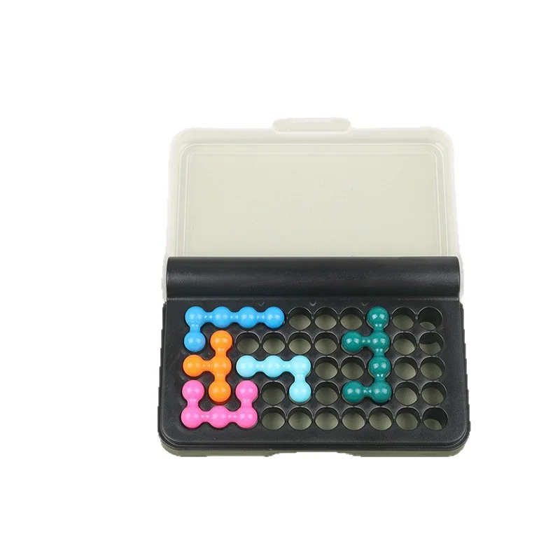 Puzzle 3D IQ, puzzle classique, plateau pyramidal, jeu de logique, pochoir, jeu de logique spatial