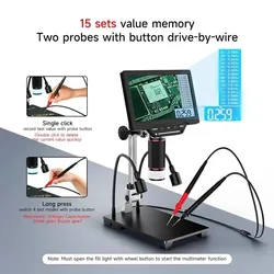 AIXUN DM23 Electronic Digital Microscope With Multimeter Measurement 10 Inch Large Screen Display For BGA Soldering Tool