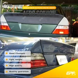 For Benz E Class W124 (1984-1995) 4 Door Sedan 200TE E220 230TE E280 300TE 250D AMG Style Rear Spoiler FRP Rear Wing Lip